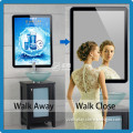 Magic mirror white color 3528 high brightness tablet ABS super slim menu light box with led display for restaurant advertising